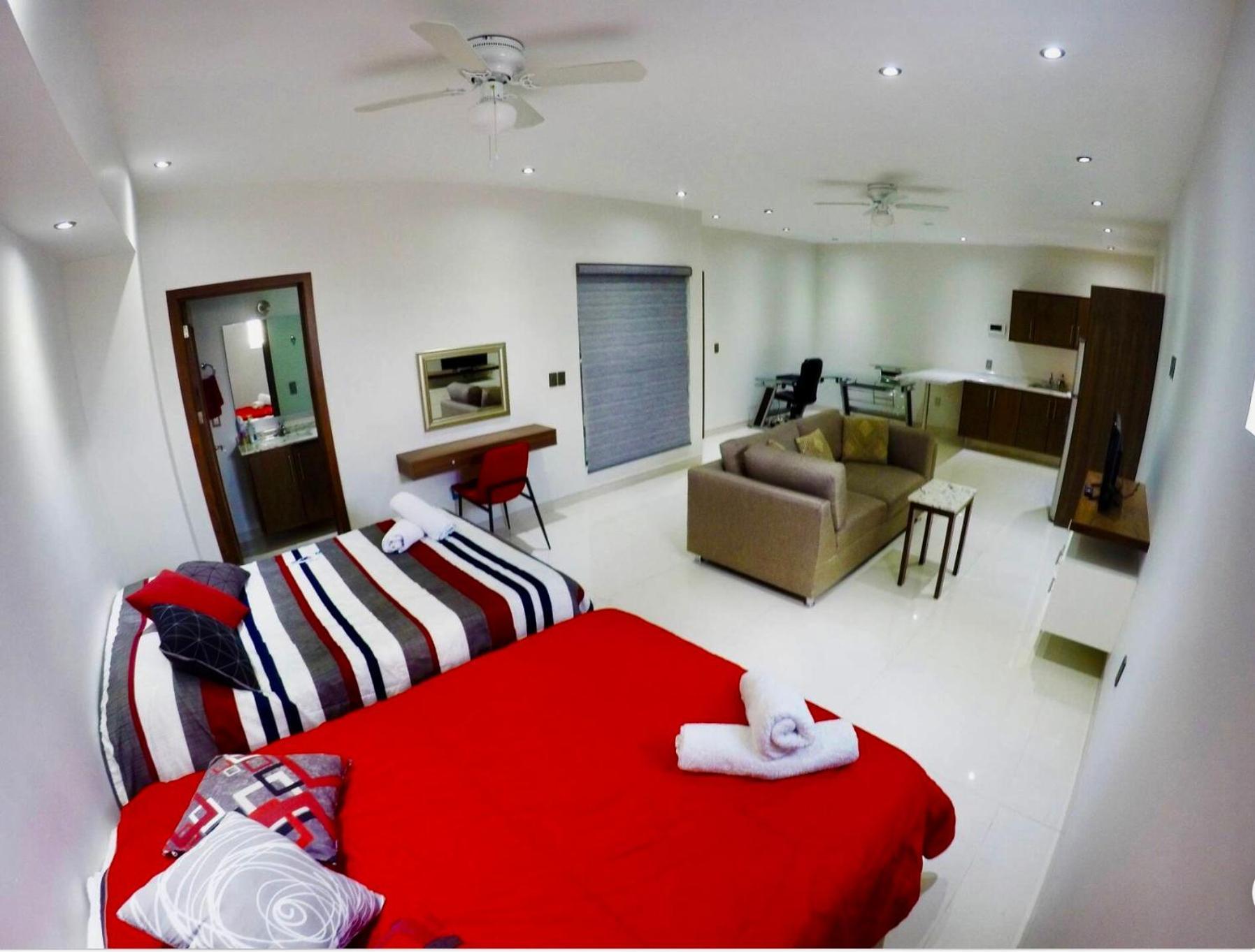 En El Centro 3 Hermoso Loft Familiar Ac Wifi 300 Mbps อากวสคาเลียนเทส ภายนอก รูปภาพ